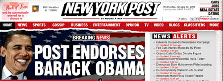 NYPost Endorses Obama