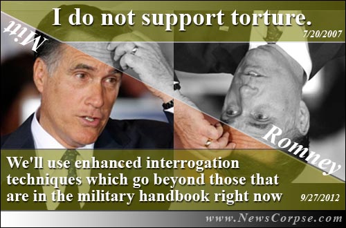 Mitt Romney Supports Torture