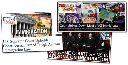 Fox News on Arizona Ruling