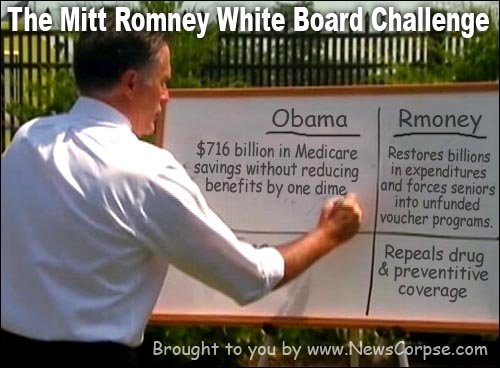 Romney White Board - Medicare