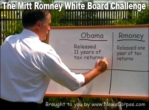 Romney White Board - Taxes