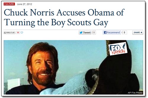 Chuck Norris Wants To Keep Gay Kids Out Of The Boy Scouts