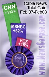 Cable News Ratings Feb 2008