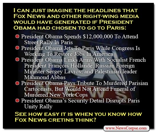 Fox News Obama Paris Headlines