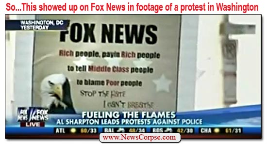 Fox News Sign Blame Poor