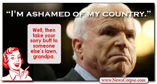 John McCain Ashamed