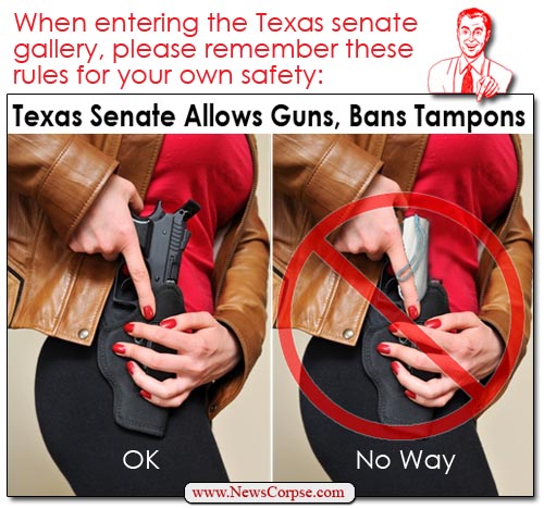 Texas Senate Tampons