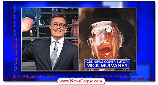 Stephen Colbert, Mick Mulvaney, CBS