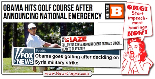 Breitbart Obama Golf