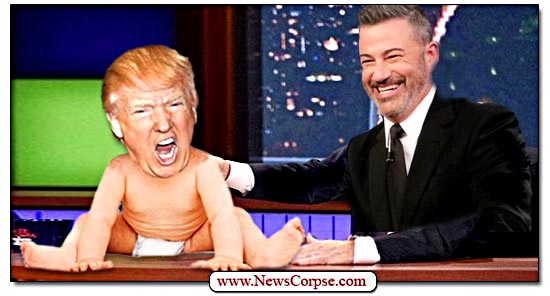 Jimmy Kimmel with Trump baby