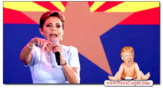 Donald Trump and Kari Lake