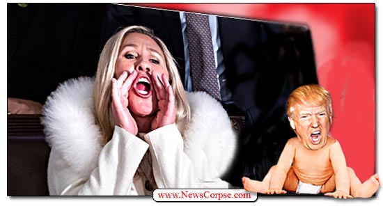 Donald Trump and Marjorie Taylor Greene