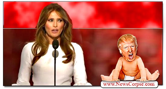 Donald Trump Baby and Melania Trump