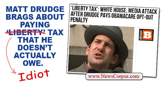 Drudge Idiot Tax